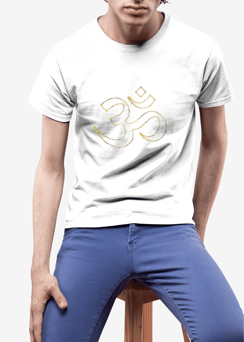 Men's Om Printed T-Shirt - Embrace Serenity and Style