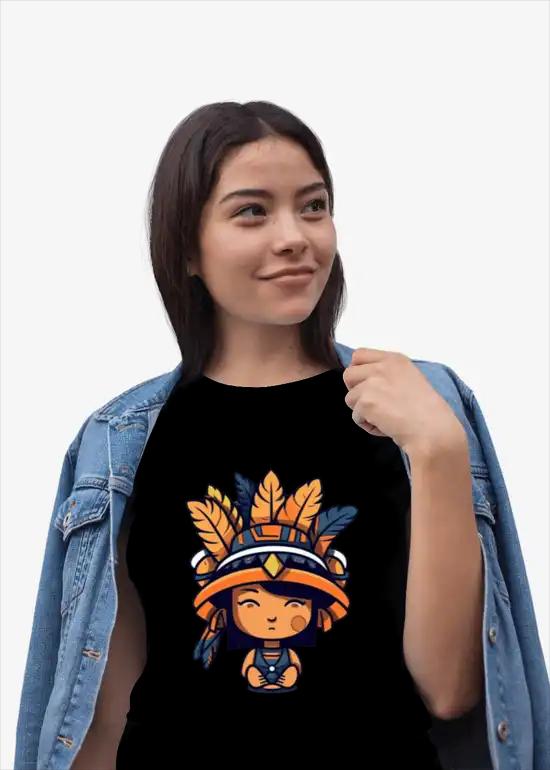 Yanomami Print T-Shirt for Women