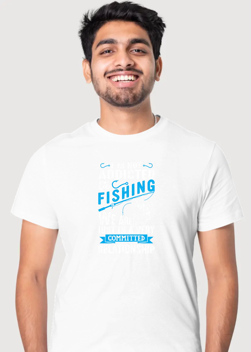 I Am Not Addicted to Fishing T Shirt for Men