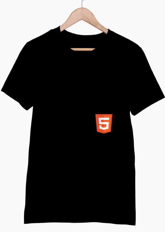 HTML Tag Coding T Shirt for Men - White