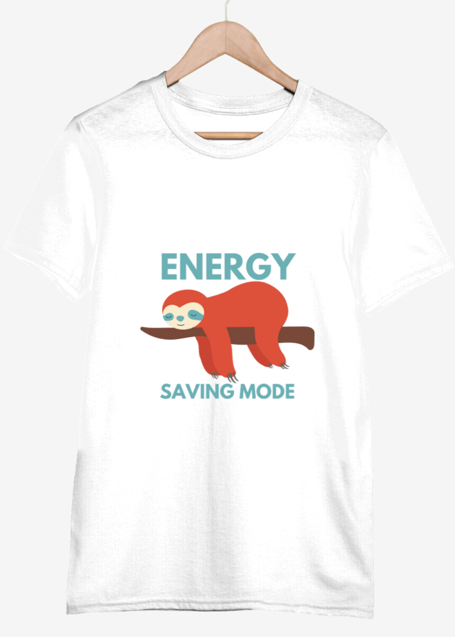 Energy Saving Mode Men T-Shirt | Lazy Times