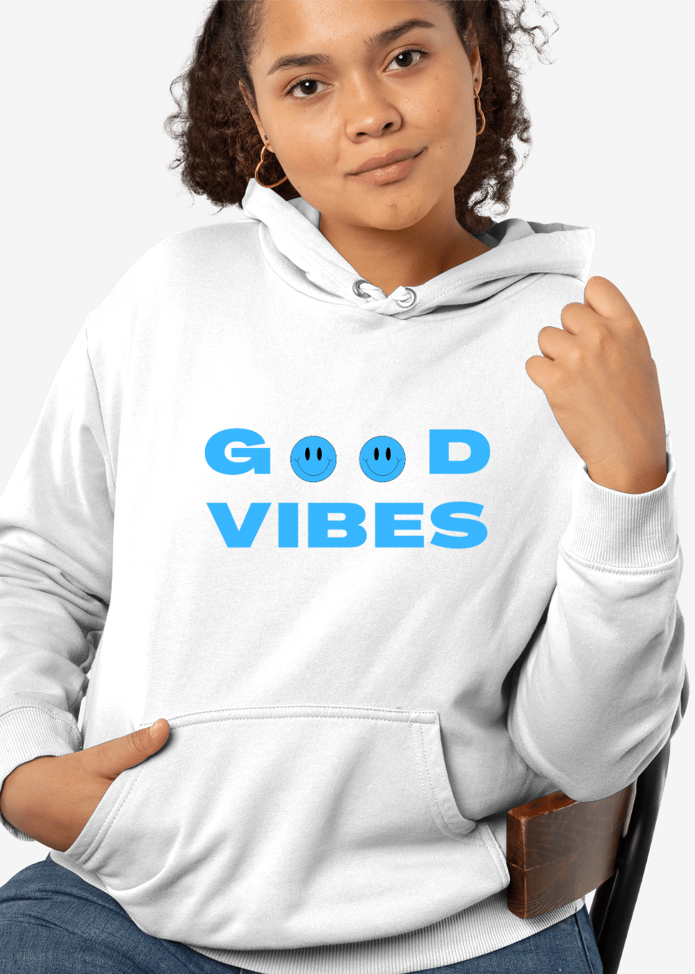 Women Good Vibes Best Hoodie: Spread Positivity in Style