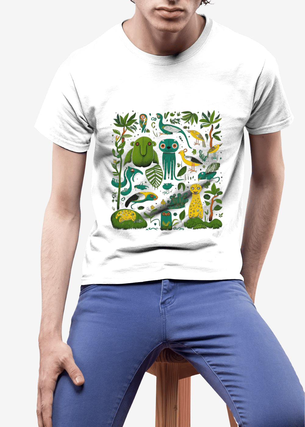 Amazon Rain Forest Animals - Men Graphic T Shirt