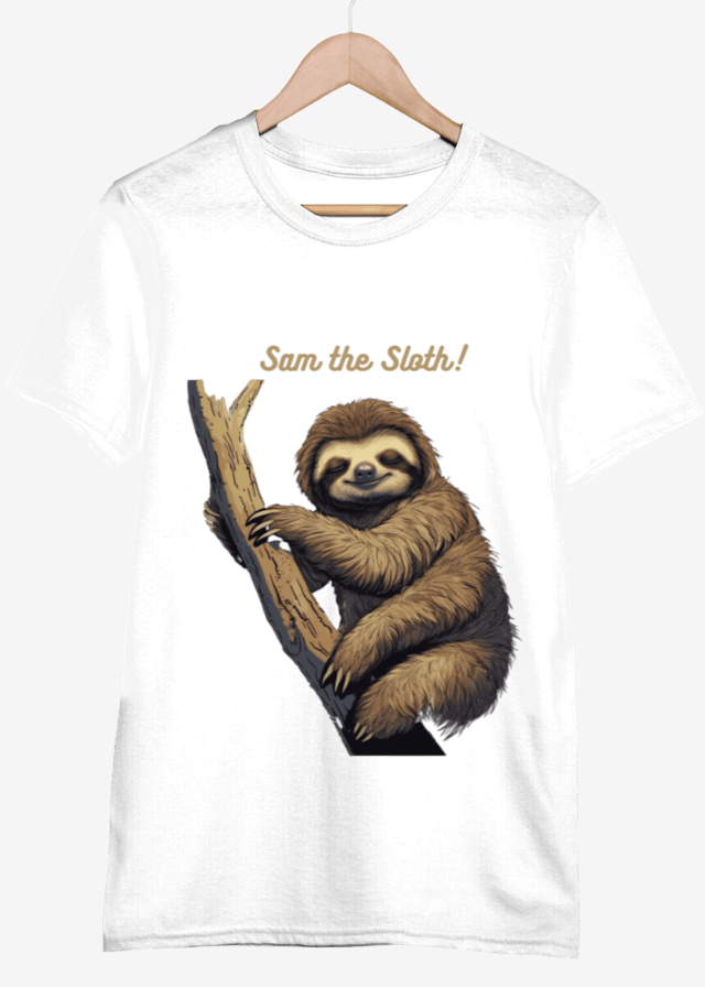 Sloth Print T Shirt for Men