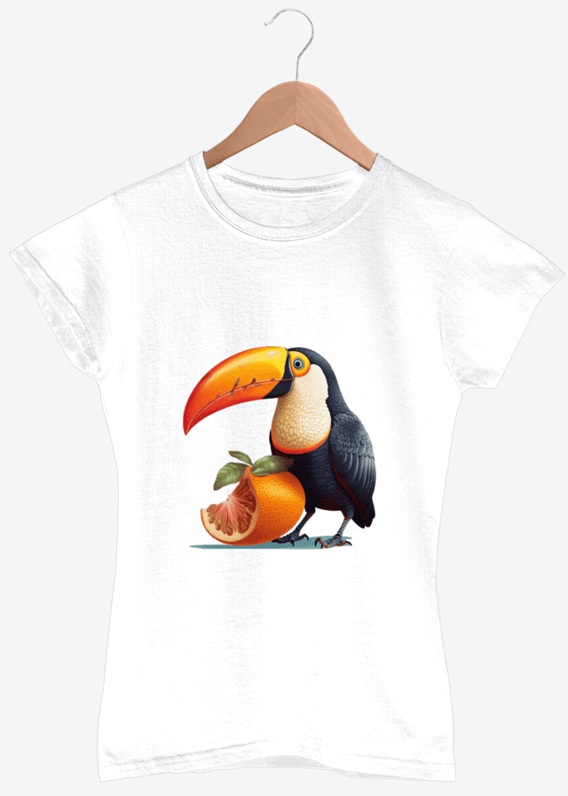 Toucan Print T Shirt for Women