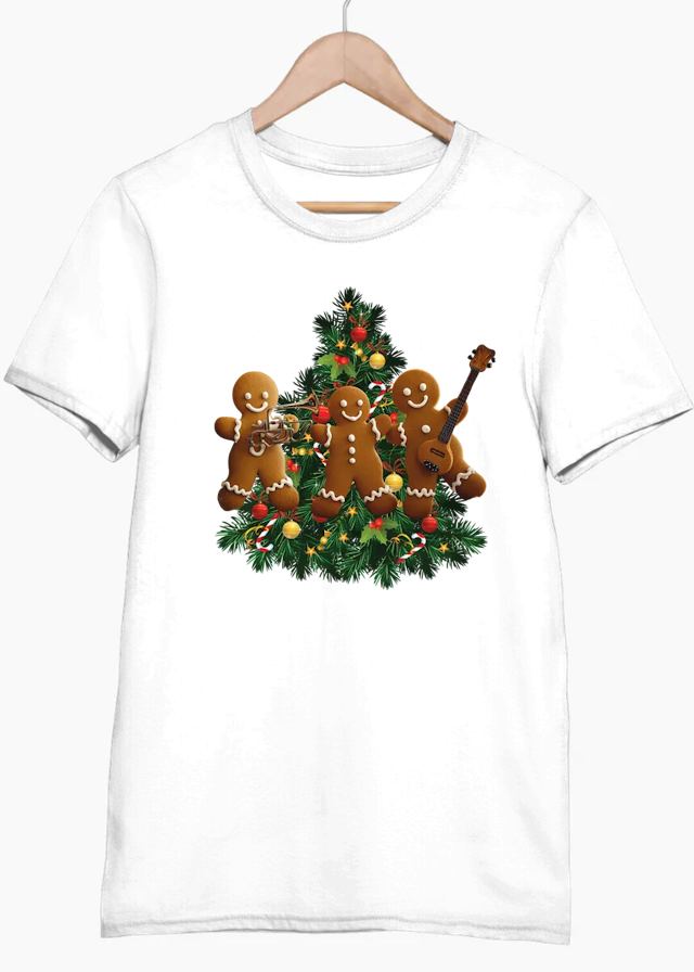 Gingerbread Cookies Funny Christmas T Shirt for Men